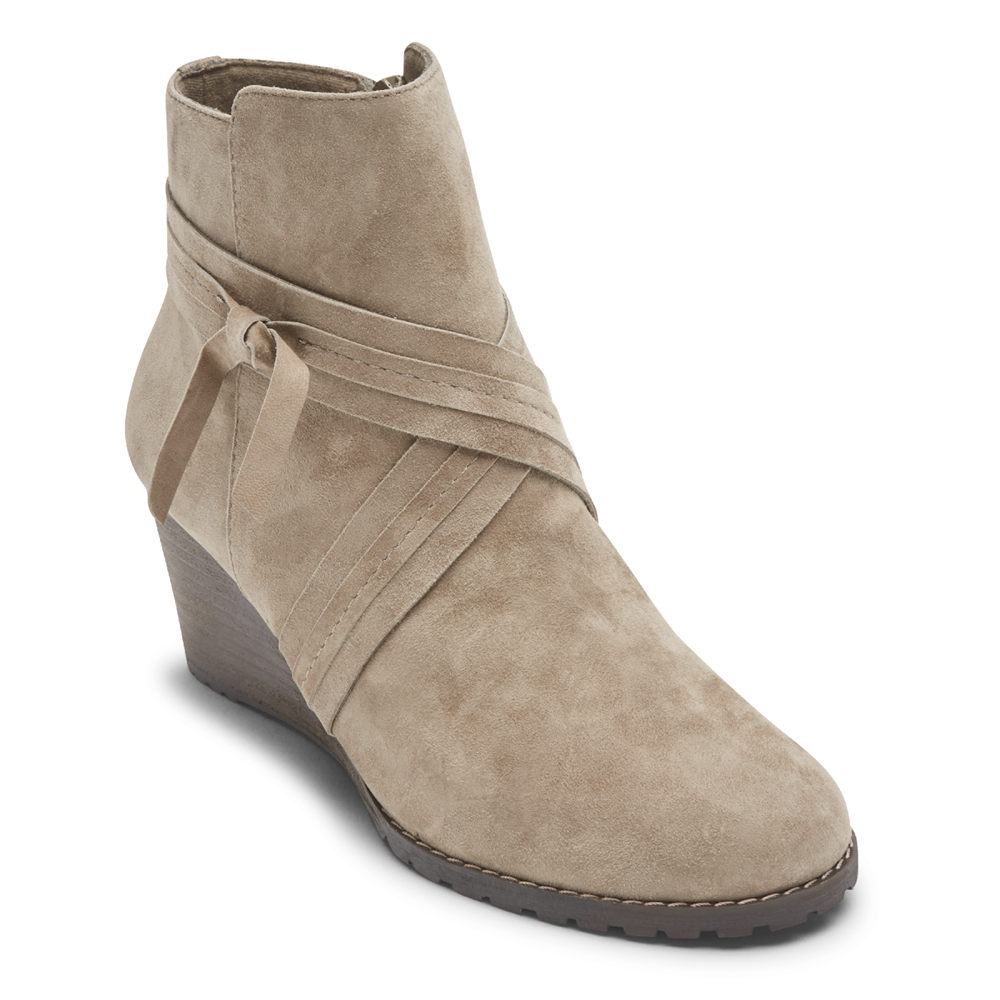 Botas Rockport Mulher Cinzentas - Hollis X-Strap - 09526GKIV